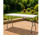 Mesa Dobrável Tipo Maleta 150cm Branco Klimber