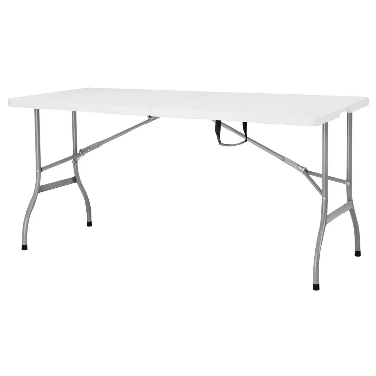Mesa Dobrável Tipo Maleta 150cm Branco Klimber, marca Klimber - Foto 2