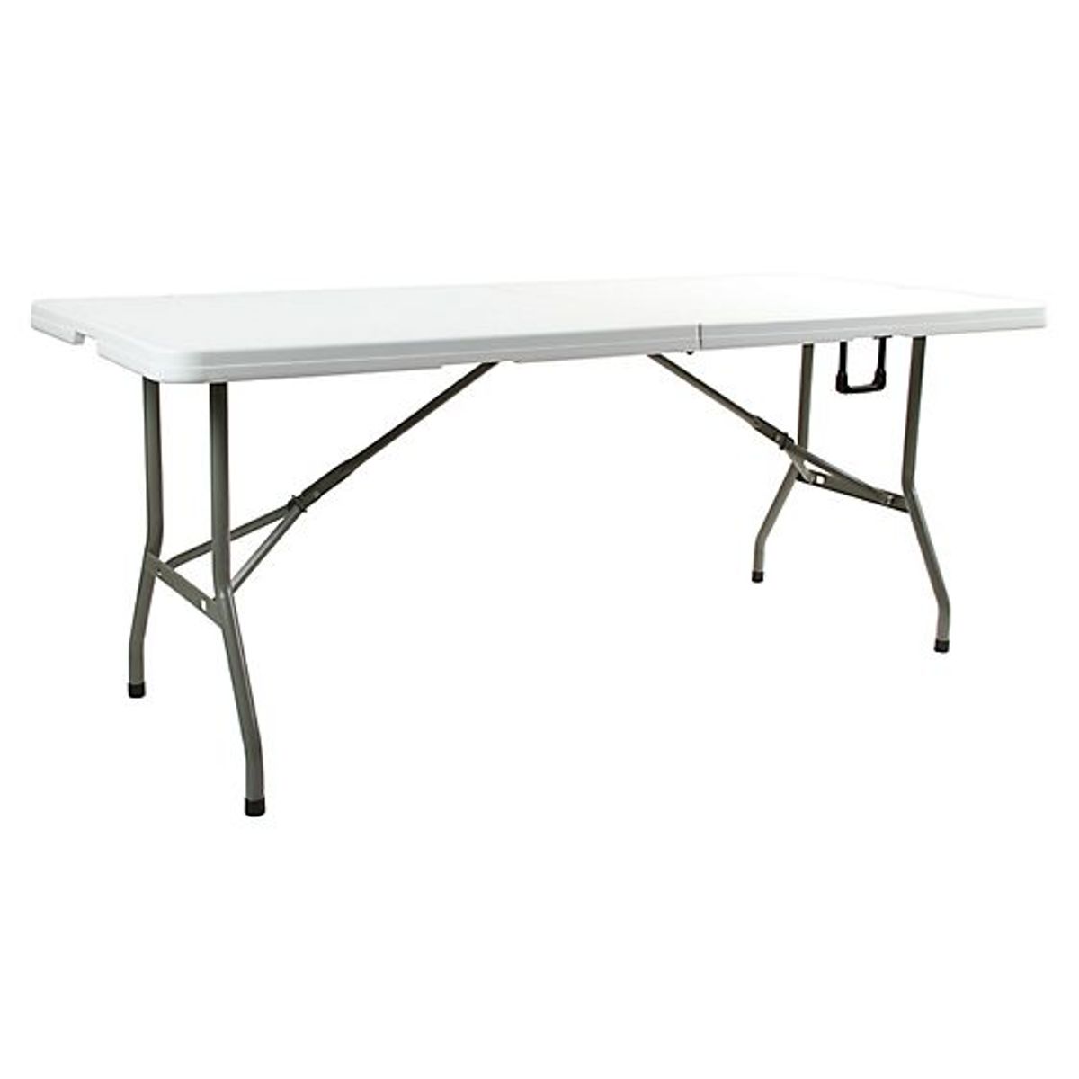 Mesa Dobrável Tipo Maleta 180cm Branco, marca Klimber - Foto 2