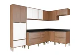 Kit Cozinha 8 Peças Calábria 5462 Nogueira 156,5x210cm