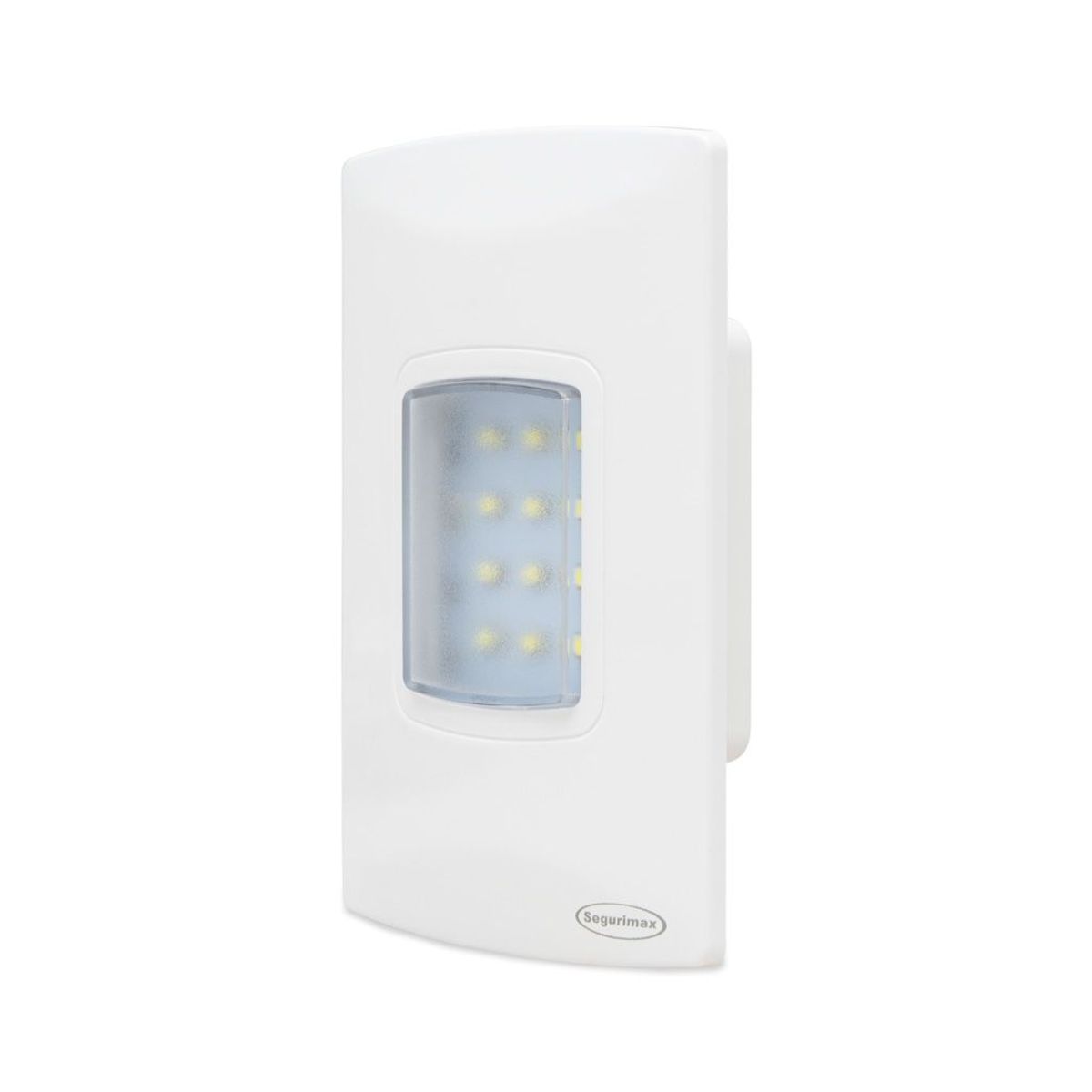 Iluminação Emergência Autônoma de Embutir LED 100lm Bivolt Branco, marca Segurimax - Foto 2