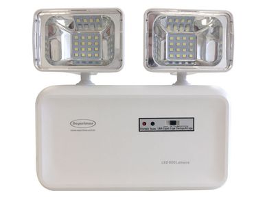 Iluminacao de Emergencia Autonoma Led 600 Lumens 2 Farois 11