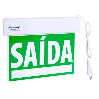 Sinalizador de Sada Slim Fu Emergncia com Adesivo Bivolt Verde e Branco