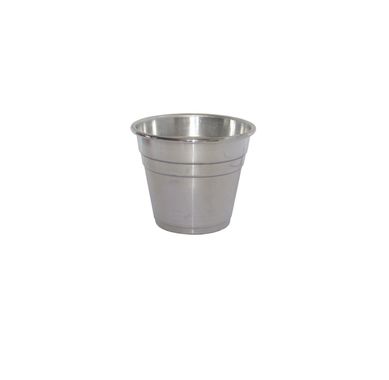Vaso Aluminio Natural P 11x9cm Prata