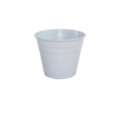 Vaso Aluminio M 14x11cm Branco