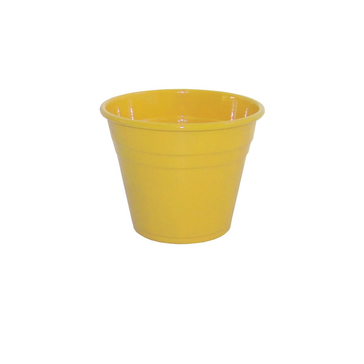 Vaso para Plantas em Alumínio Amarelo m 14x11cm, marca Alumínios Vulcão - Foto Principal