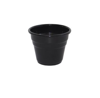 Vaso Aluminio M 14x11cm Preto