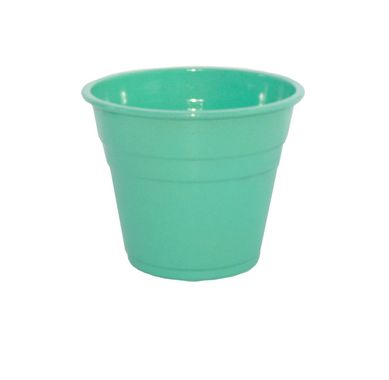 Vaso Aluminio M 14x11cm Azul Tiffany
