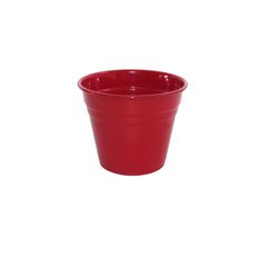 Vaso para Plantas em Alumínio Vermelho G 16x12cm