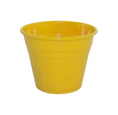 Vaso Aluminio G 16x12cm Amarelo