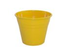 Vaso para Plantas em Alumínio Amarelo G 16x12cm