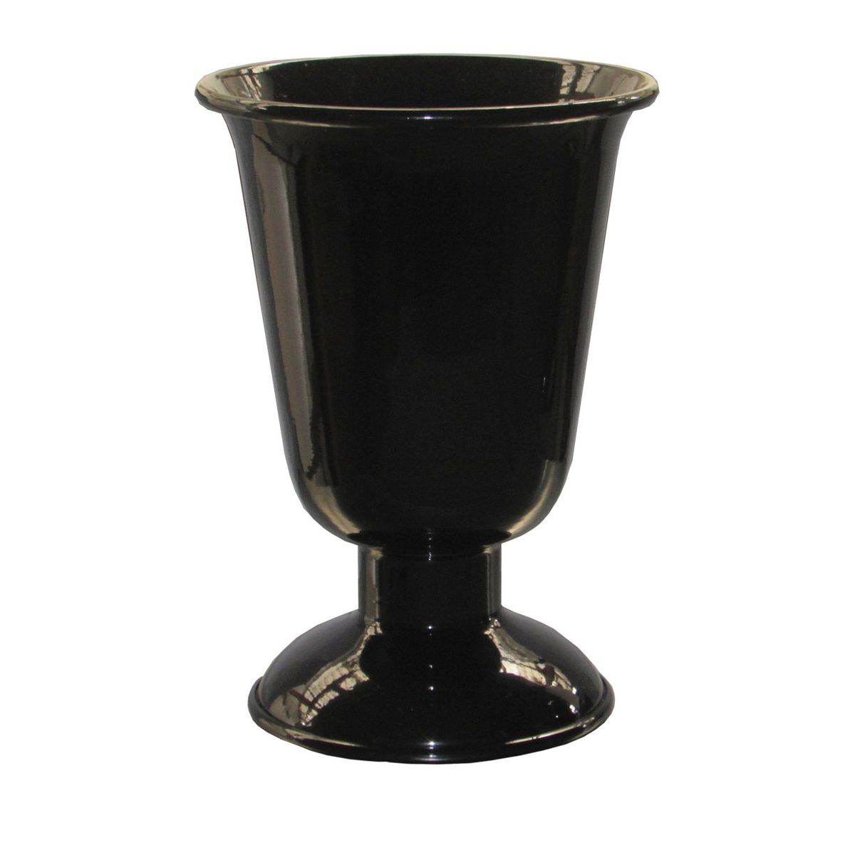 Vaso Tulipa M 18x24cm Preto, marca Nacional Iluminação - Foto Principal