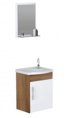 Kit Turim Suspenso 1 Porta 39x29,2x44,5cm Nogal