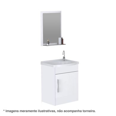 Kit Turim Suspenso 1 Porta 39x29,2x44,5cm Branco