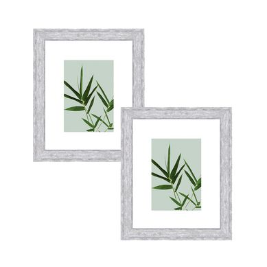 Kit 2 Porta Retratos Geo 20x25cm Cinza Just Home Collection