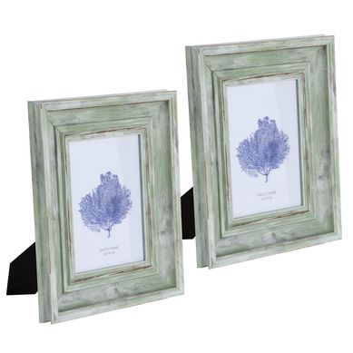 Kit 2 Porta Retratos Imola 13x18cm Verde Just Home Collection