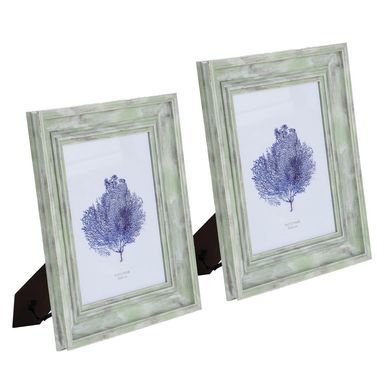 Kit 2 Porta Retratos Imola 20x25cm Verde Just Home Collection