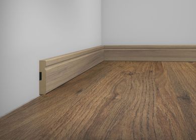 Rodap 70x2400x12mm Estilo 7 Madeirado