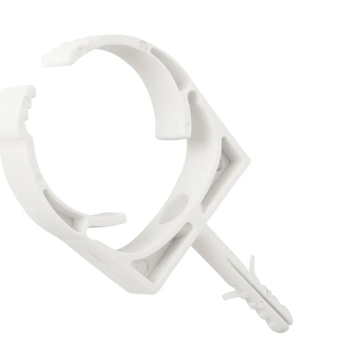 Abraçadeira com Bucha 1/2" Branco, marca Tramontina - Foto Principal