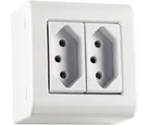 Caixa Sobrepor 2 Tomadas 10A 7X4mm