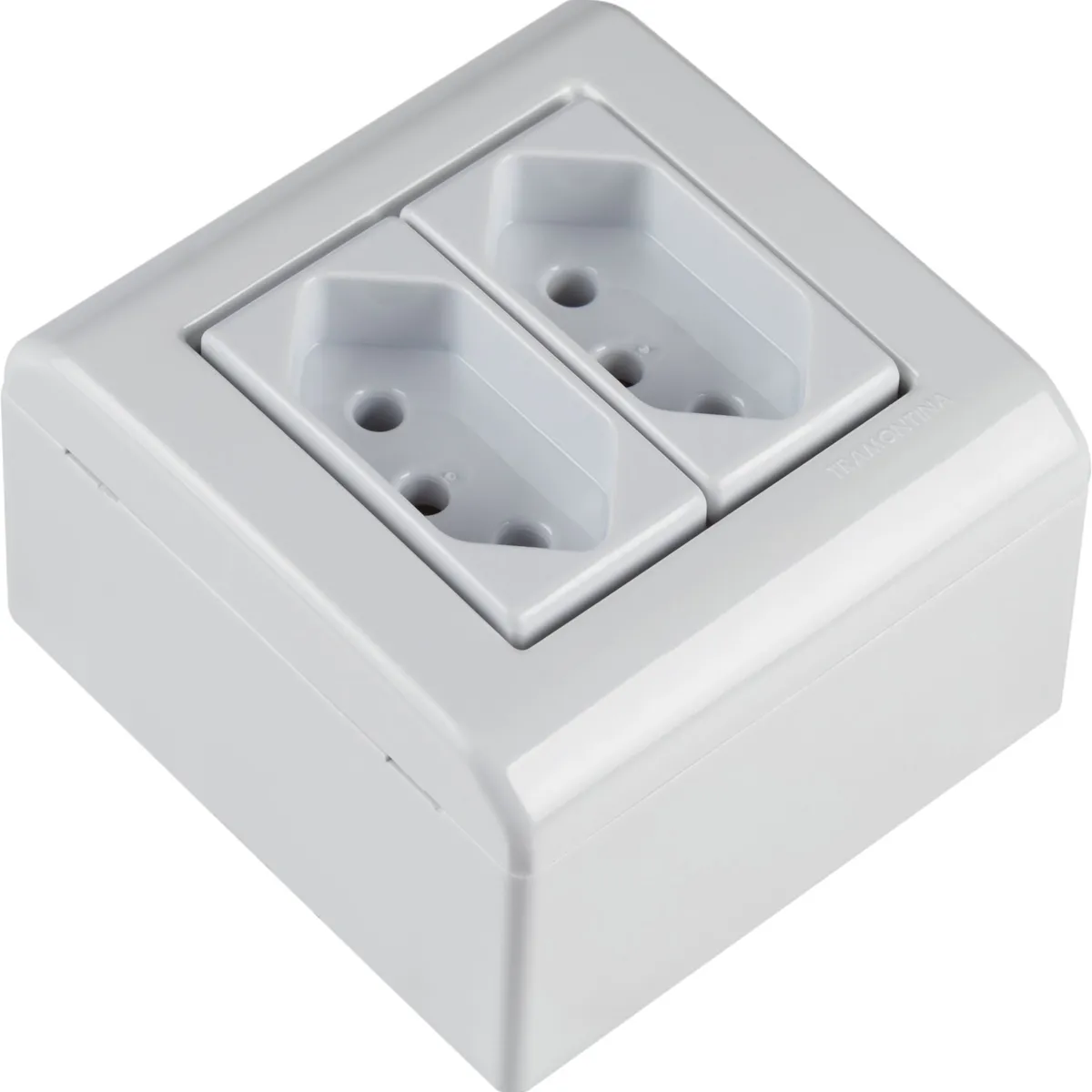 Caixa Sobrepor 2 Tomadas 10A 7X4mm, marca Tramontina - Foto 2