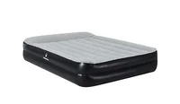 Colchão Aeroluxe Queen com Bomba Elétrica 203x152x46cm Preto e Cinza Klimber