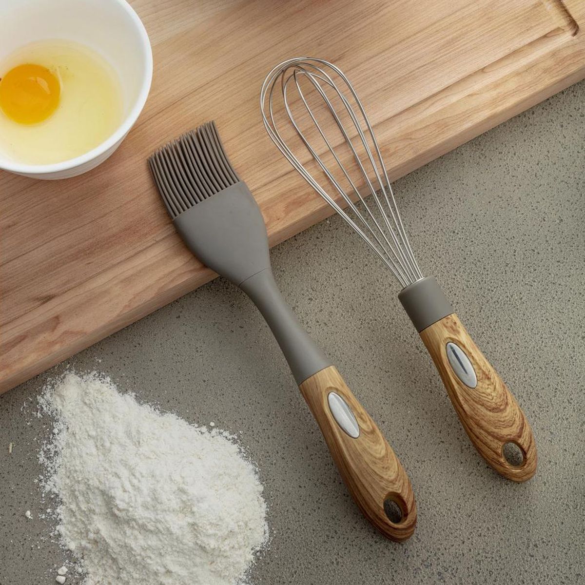 Pincel de Silicone Linha Madeira, marca Just Home Collection - Foto 2