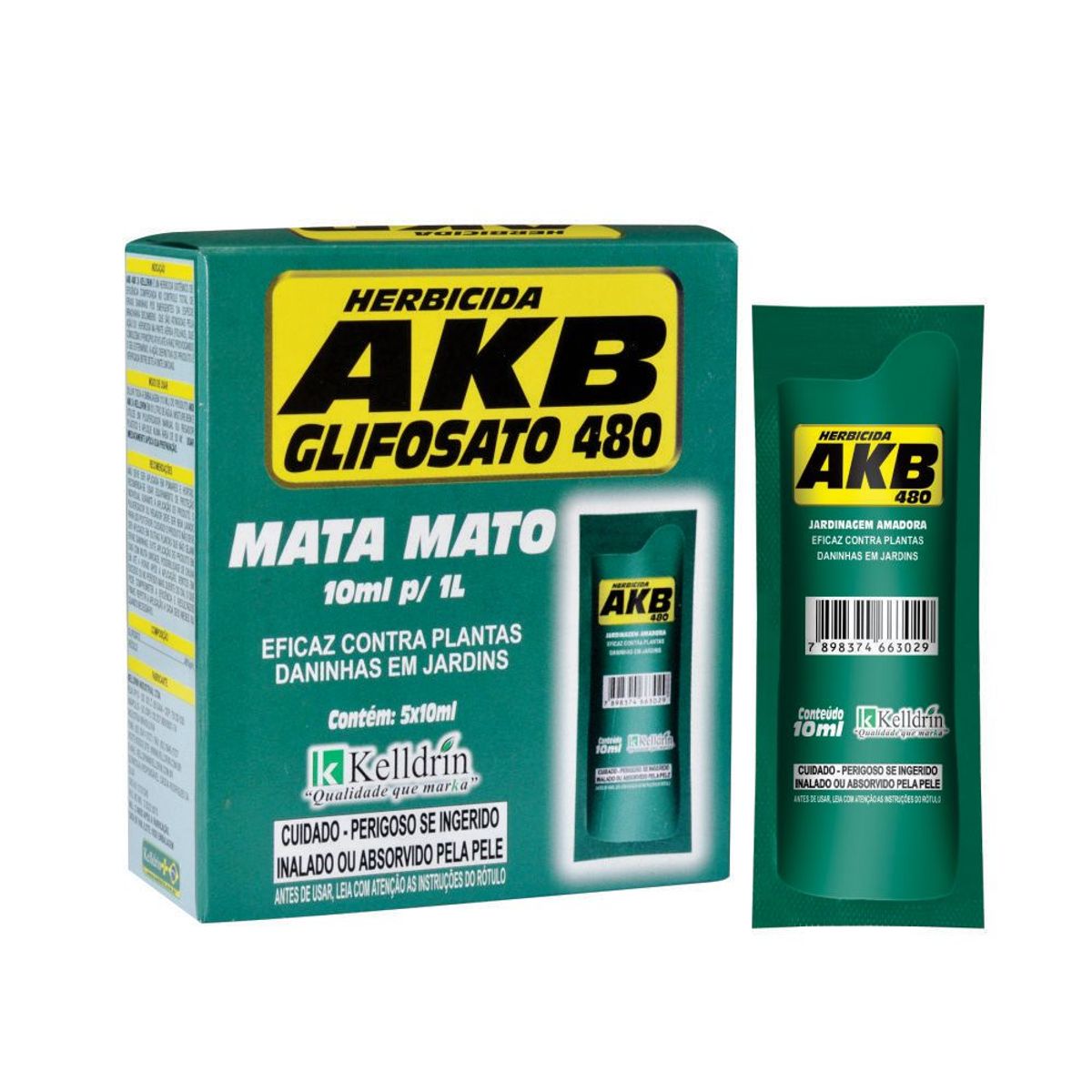 Mata Mato AKB 5 Sachês Verde Kelldrin, marca KELLDRIN - Foto Principal