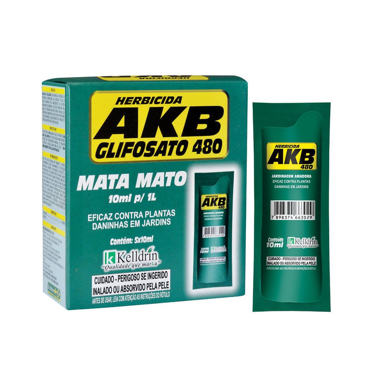 Mata Mato AKB 5 Sachês Verde Kelldrin, marca KELLDRIN - Foto 2