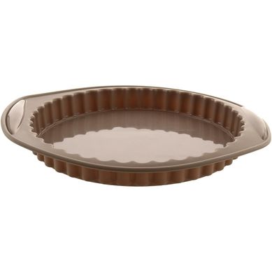 Assadeira de Silicone para Torta 30cm Amarelo Just Home Collection