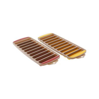 Forma de Gelo Tubo Silicone Amarelo Just Home Collection