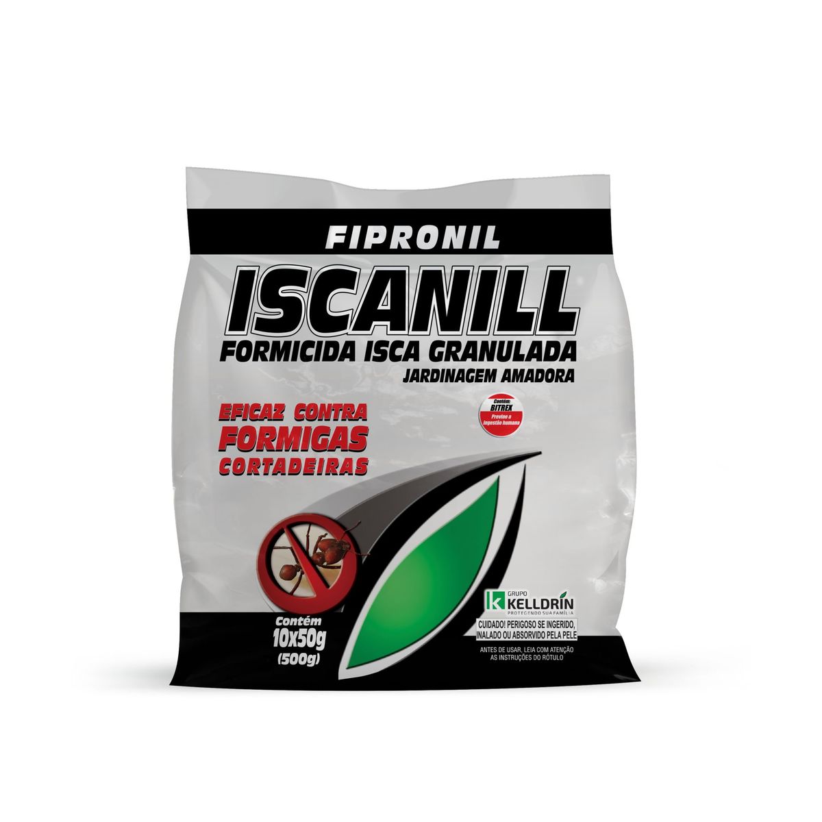 Iscanill Formicida Granulada 4 Sachês 50g Cinza, marca KELLDRIN - Foto 2