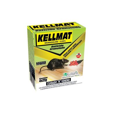 Kellmat Raticida Granulado 4 Sachs 25g Azul