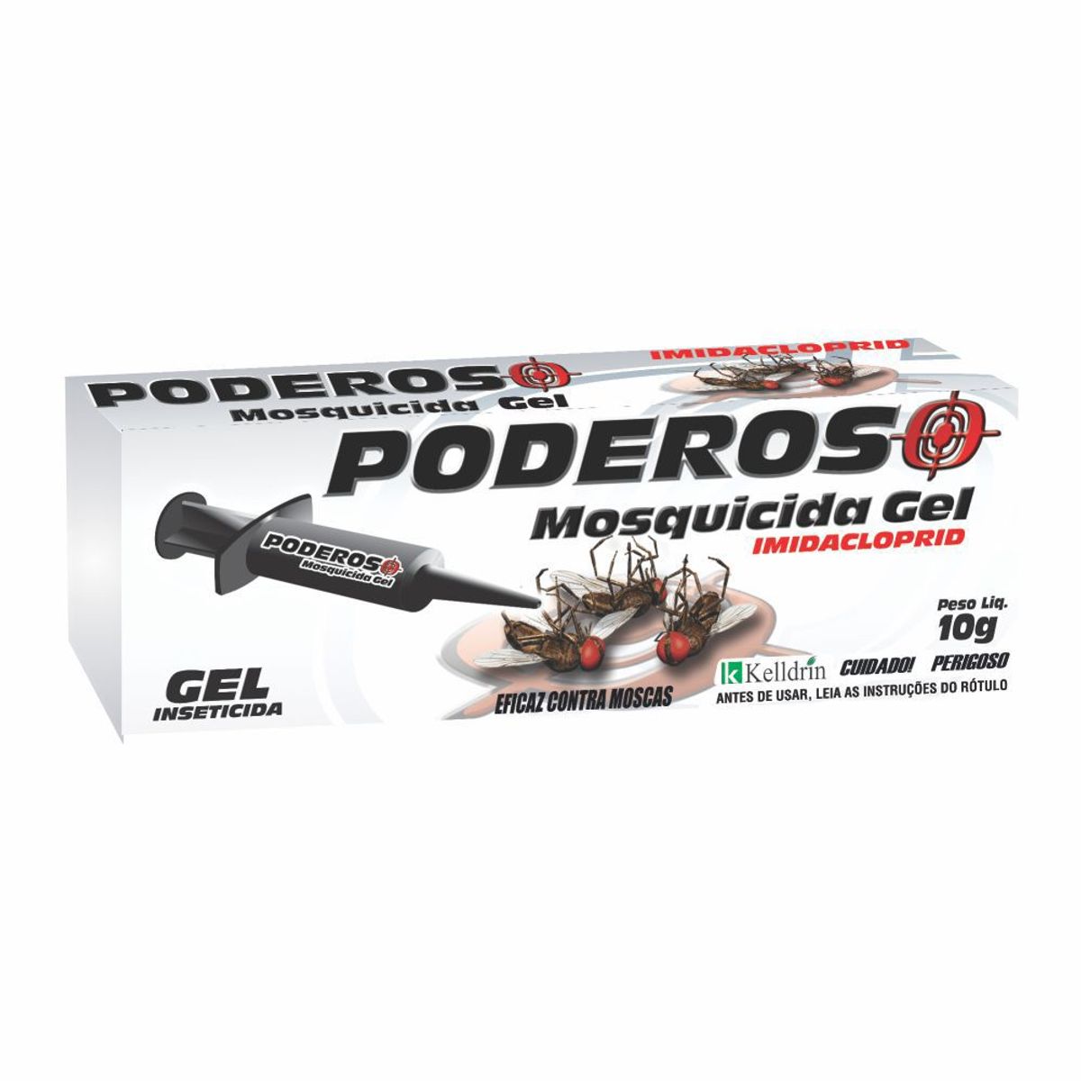 Mata Moscas Poderoso Mosquicida Gel 10g Branco, marca KELLDRIN - Foto Principal
