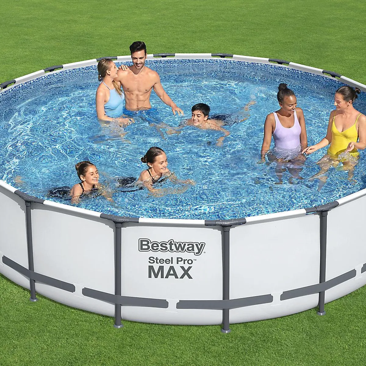 Piscina Estrutural Redonda 23.062L com Filtro 127V, marca Bestway - Foto 2