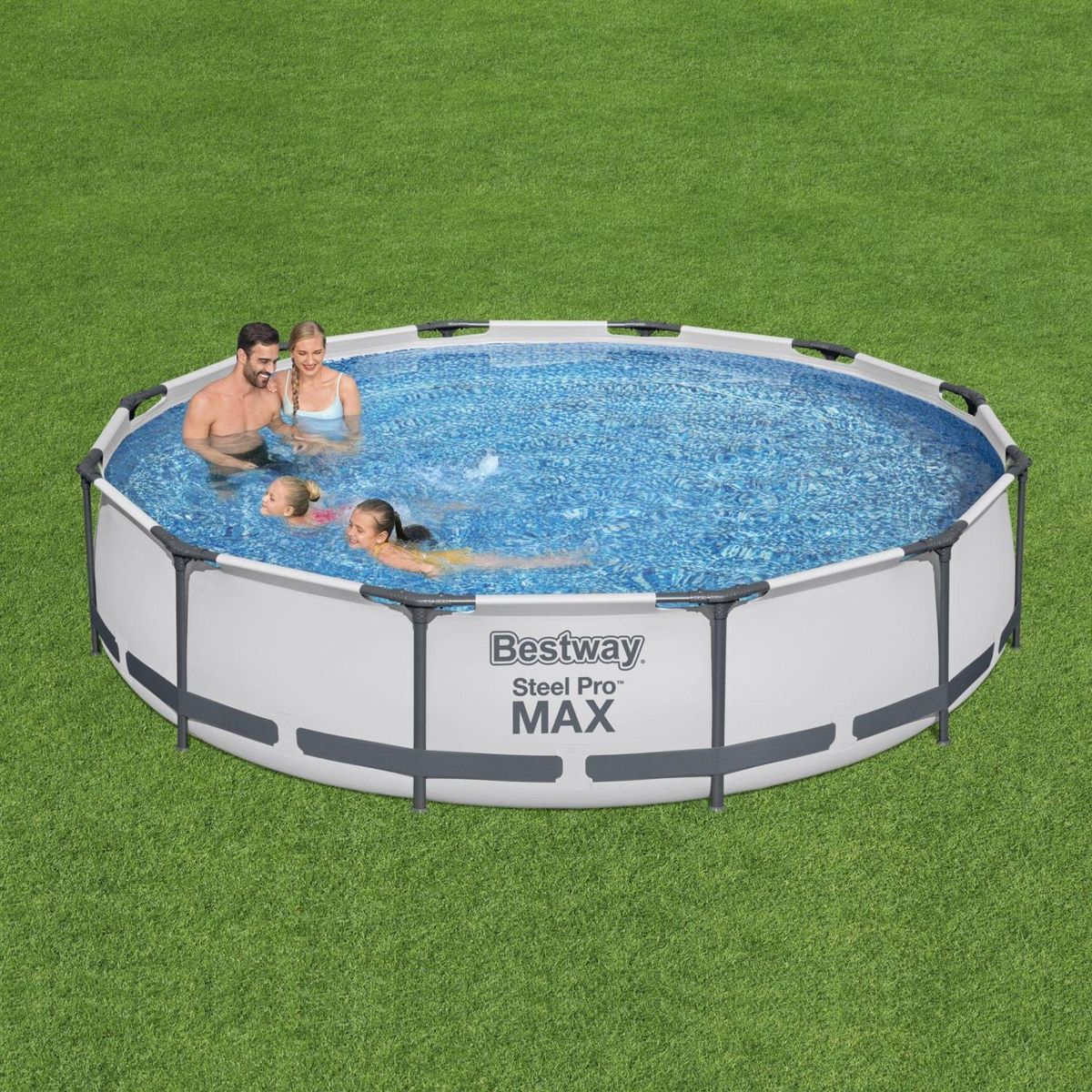 Piscina Estrutural Redonda 6.473L com Filtro 220V, marca Bestway - Foto 2