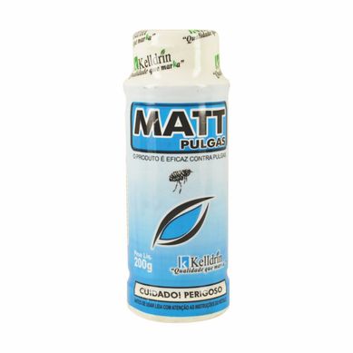 Matt Pulgas Mata Pulgas Talqueira 200g Azul Claro