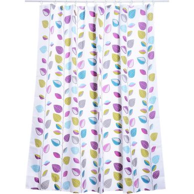Cortina para Box Folhas 180x178cm Colorido