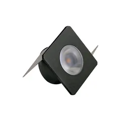 Mini Embutido para Móvel 1W 2700K Bivolt Preto