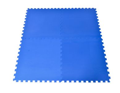 Tapete EVA Puzzle 4 Peas 60x60cm Azul Just Home Collection
