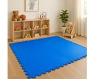 Tapete EVA Puzzle 4 Peças 60x60cm Azul Just Home Collection