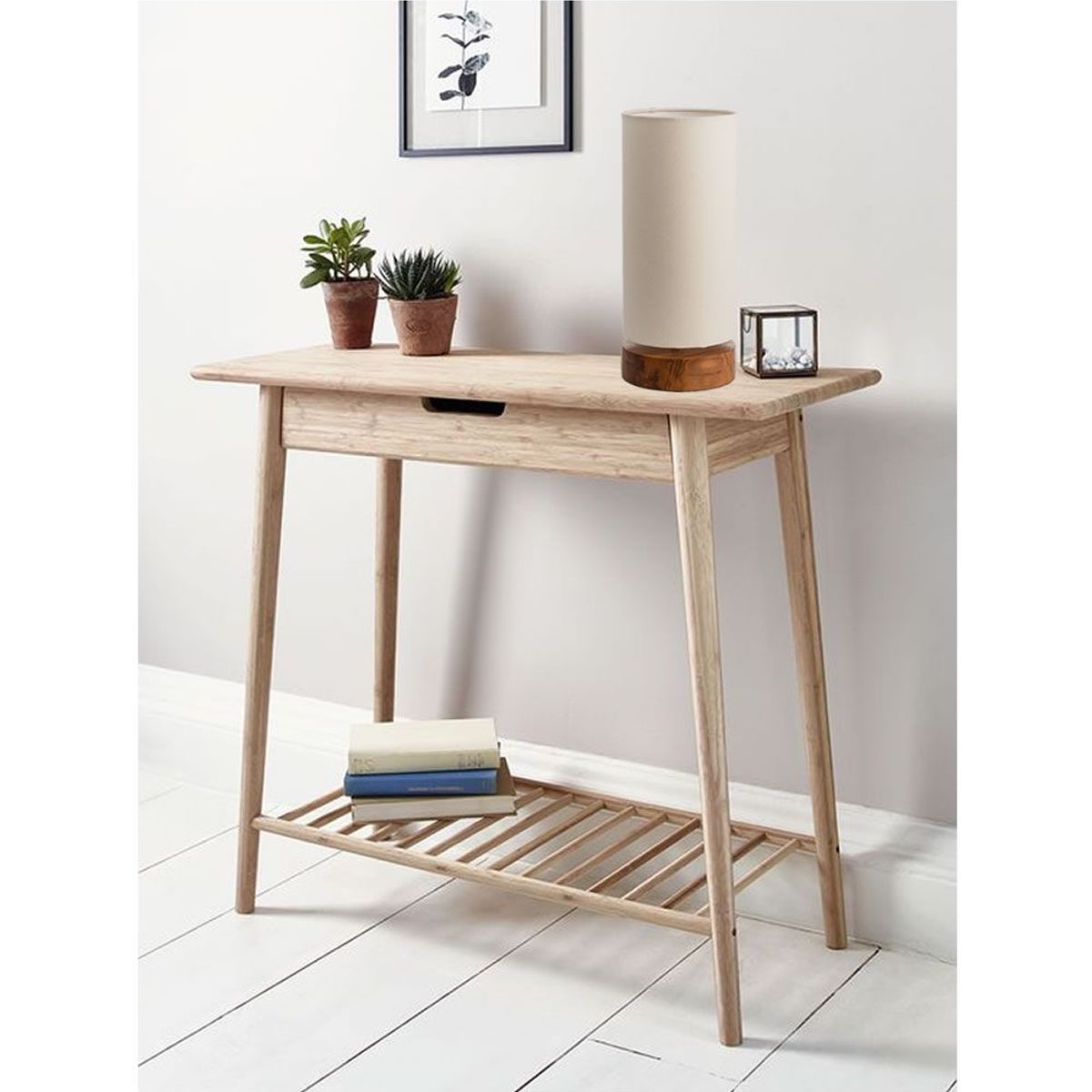 Luminária de Mesa com Base Natural 40W E27 Bivolt Bege Lampdiez  Illumina, marca Illumina - Foto 2
