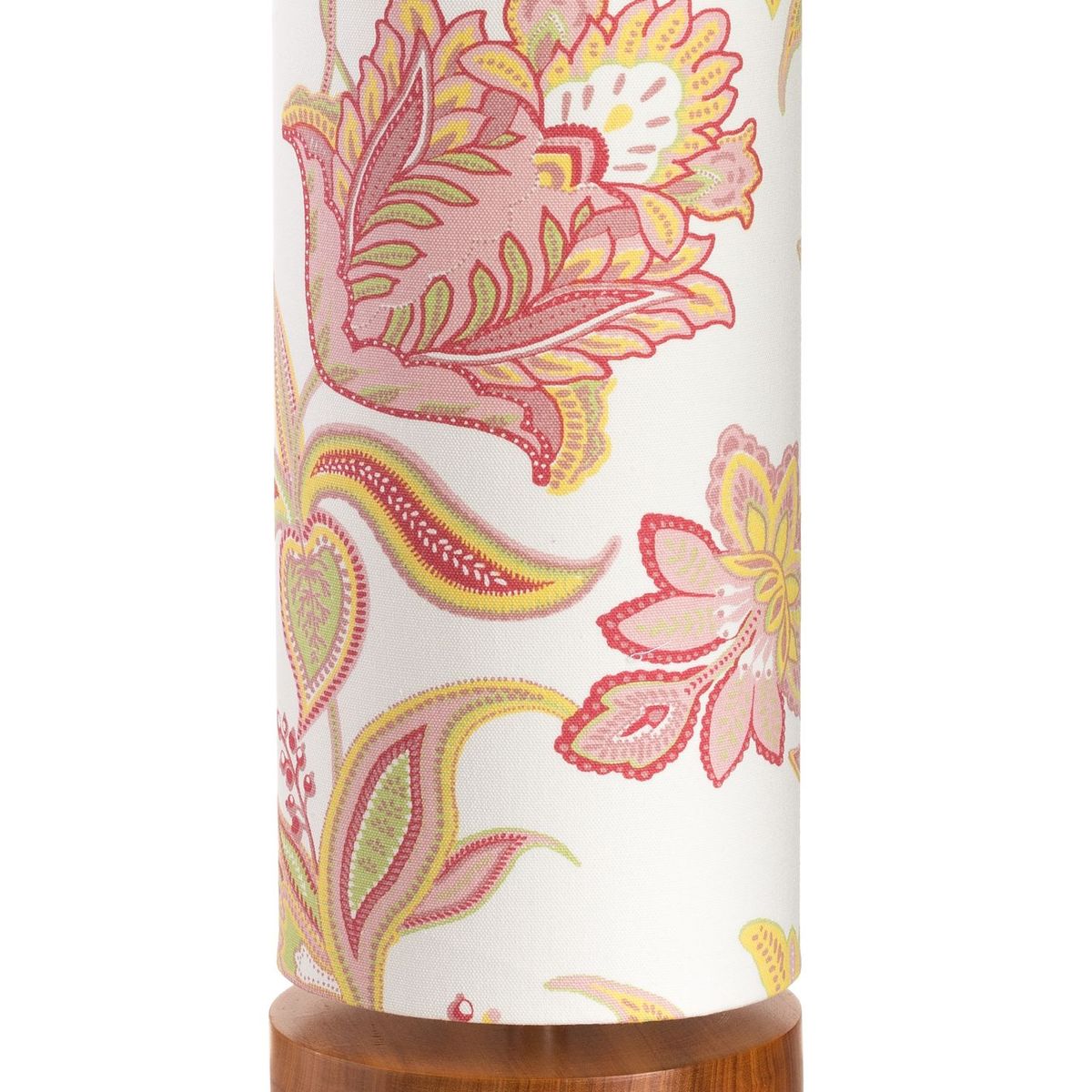 Luminária de Mesa Base Natural Floral 110/220V Rosa Claro, marca Illumina - Foto Principal