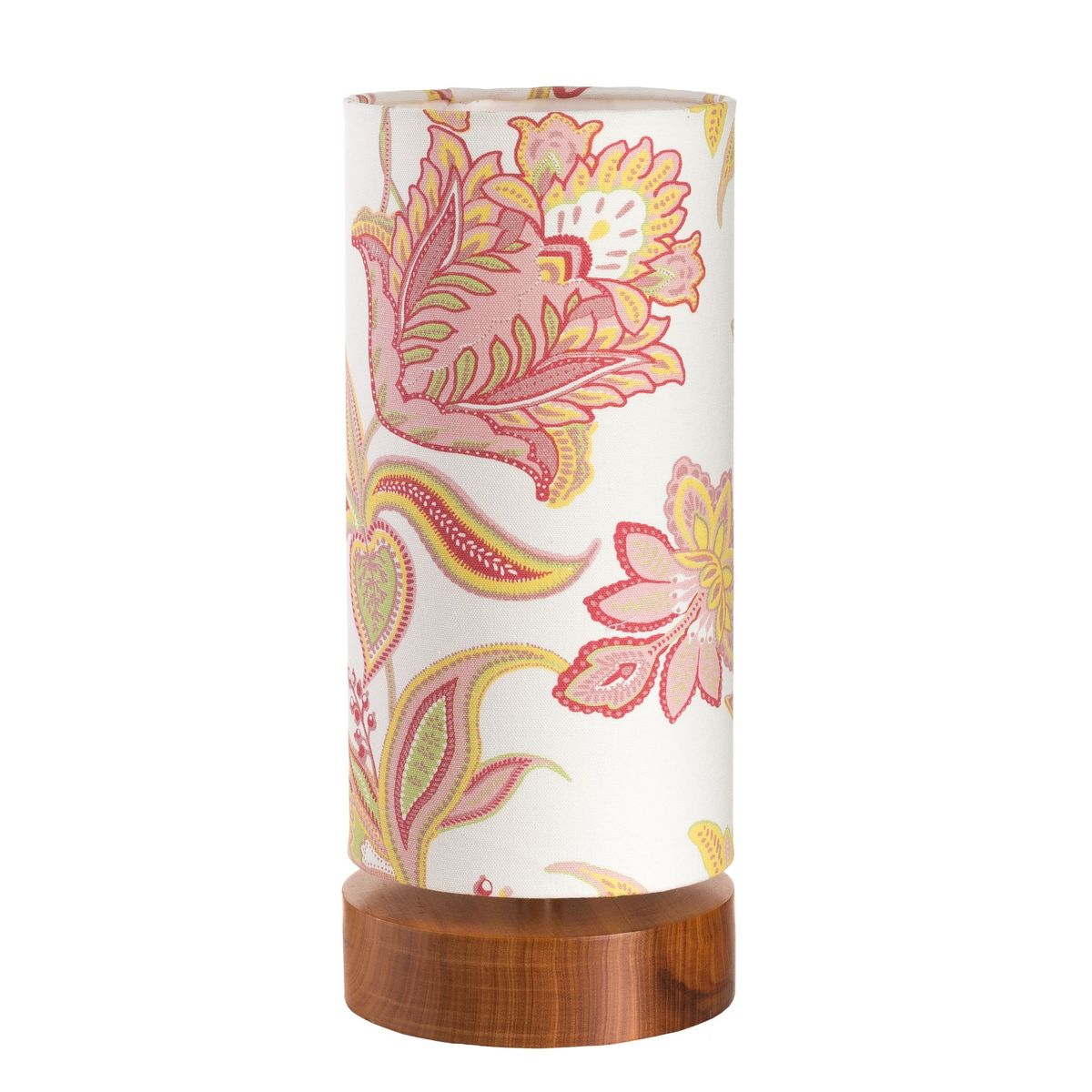 Luminária de Mesa Base Natural Floral 110/220V Rosa Claro, marca Illumina - Foto Principal