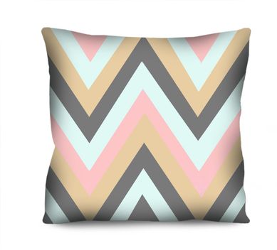 Almofada de Veludo Chevron Scandi II 42x42cm Colorido