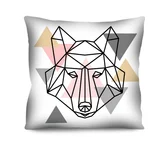 Almofada de Veludo Lobo Scandi V 42x42cm Branco