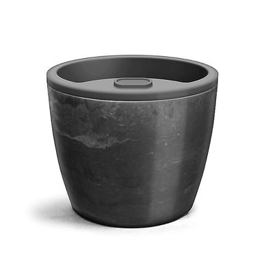 Vaso Elegance Autoirrigvel 12,5x15,4cm 1,3L Preto nix