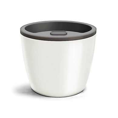 Vaso Elegance Autoirrigvel 12,5x15,4cm 1,3L Branco