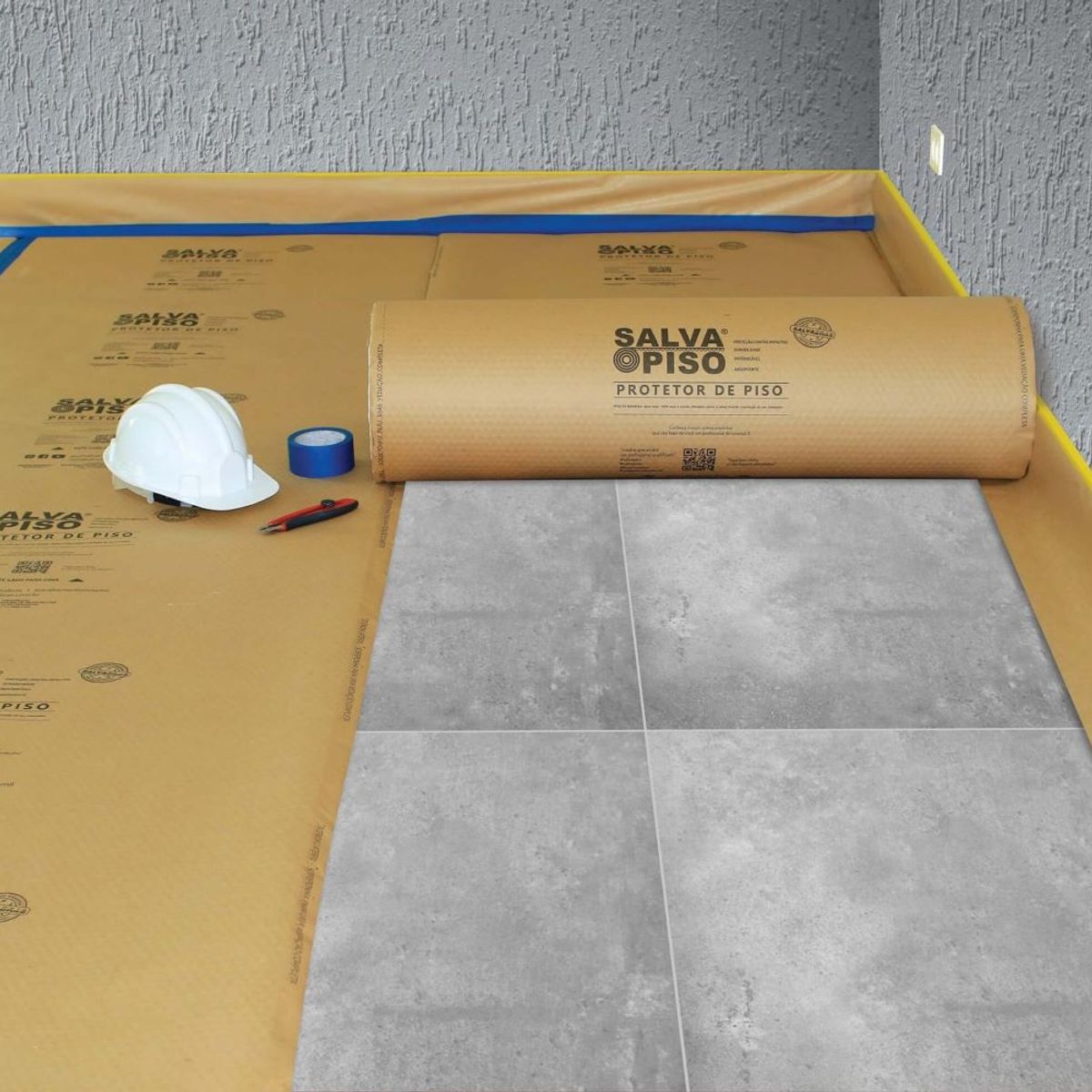 Protetor de Piso 1x25m Pardo Salvabras, marca Salvabras - Foto 2