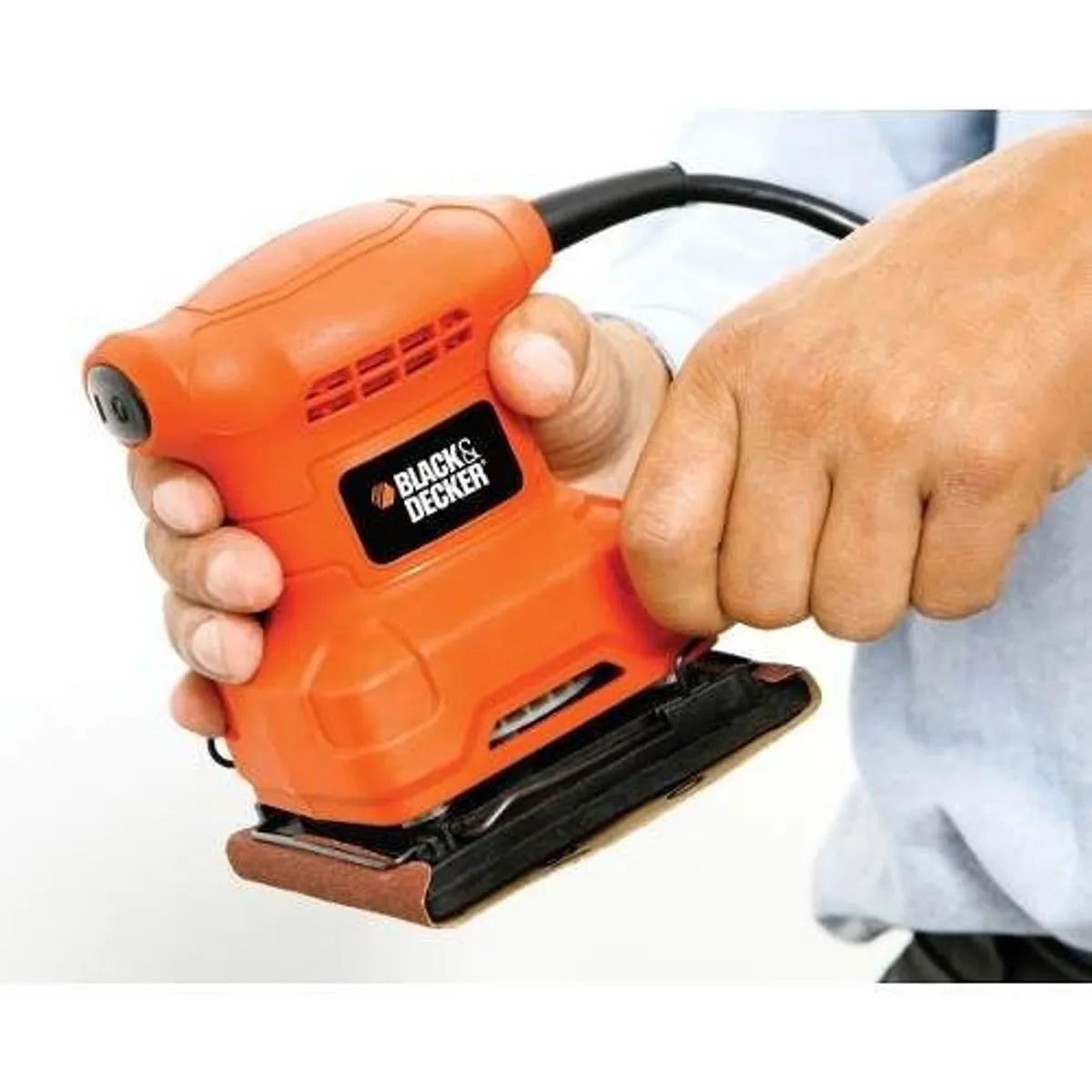 Lixadeira Orbital 1 4 200W 127V Black+Decker, marca Black&decker - Foto 2